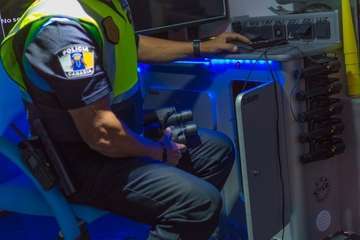  Los drones toman el cielo de Melenara para controlar el confinamiento (Foto Antonio Rico)